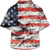 Toddler Boys Girls Short Sleeve Botton Independence Day 4th of July Prints Kids Tops T Shirt Boy Basketball Short Pack