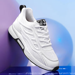 Mens Elevator Sneakers 2.36 Inch Invisible Height Increasing Taller Lifting Shoes Lace up Elevator Shoes Hidden Heel Trainers Fashion Sneakers