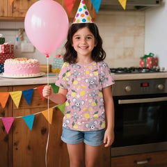 Henley Shirts with Buttons Cute & Lightweight Short Sleeve T-Shirts for Girls Summer Clothes Crewneck