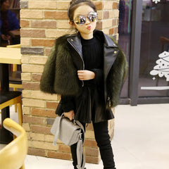 Kids Girls Coat Winter Windproof Thicken Coat Jacket Child Warm Fleece Button Outerwear Girls Old Fashioned Coat