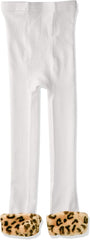 Jefferies Socks Girl's 2-6X Fur Footless Tights