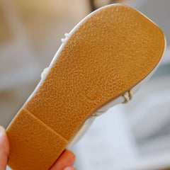 Toddler Girls Dress Pu Leather Shoes Mary Jane Ballet Flats Flower School Party Wedding Slip On Shoes for Girls Kids