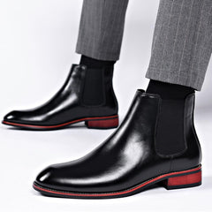 SywzX&xfybz Men's Chelsea Boots Classic Business Leather Shoes Casual Dress Ankle Boot