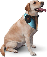 Abstract Blue Brown Dog Bandana Pet Scarf Accessories for Small Medium Dogs Cats Photo Prop, Triangle Pet Bandanas Adjustable Puppy Bib Washable Dog Kerchief Puppy Neckerchief