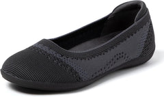 Dearfoams Women's Fashion Casual Comfortable Slip on Misty Ballet Flats