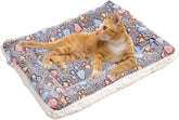 Dog Mat Pet Bed Flannel Soft Cat Sleeping Blanket Puppy Sleep Mat for Small Large Dogs(Dark Coffee,40 * 30cm)