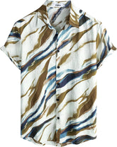 VATPAVE Mens Casual Hawaiian Floral Shirts Short Sleeve Button Down Tropical Shirts Beach Summer Shirts