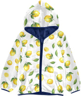 CHIFIGNO Yellow Lemons White Boys Winter Jacket Soft Winter Jackets for Toddler 3T