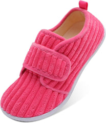 L-RUN Barefoot Womens & Men Soft House Slippers - Lightweight Indoor & Outdoor Slippers - Adjustable Home Shoes