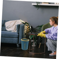 Vaguelly Garbage Recycling Container Trash Can Material Mouth Easy to Use Home Office Decor