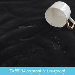 NICETOWN Waterproof Dog Blanket Sherpa Fleece, Small Dogs, Reversible Cat Throw Bed Couch Sofa Furniture Protector, Soft Blanket for Pet Day Pet Lovers Present(24" x 32", Taupe)