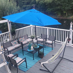 Replacement Umbrella Canopy for 9.8ft 6 Ribs Patio Umbrella 6.6ft Replacement Canopy Cover for Market Umbrella 8.9ft Garden Umbrella Replacement(Canopy Only)