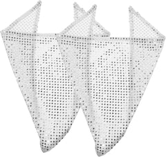 2PCS Shiny Sequin PET Bandana Triangle Scarf for Dogs Reversible Dog Neck Scarf Sturdy and Stylish Saliva Towel for Small to Medium Pets