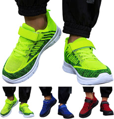 IWIHMIV Kids Sneakers Toddler Slip On Shoes Kids Tennis Running Shoes Athletic Lightweight Sports Walking Sneakers for Boys Girls