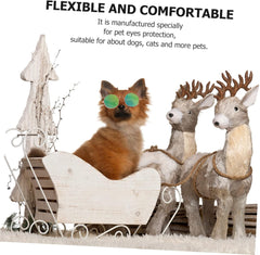 Pet Dog Cat Sunglasses Dog Photo Sunglasses Kitten Puppy Goggles 10pcs Variety Stylish and Comfortable