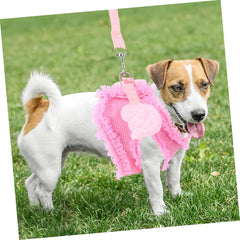 Pet Vest Harness Design Breathable Chest Strap for Cats and Dogs Lightweight Soft Chest Protector with Traction Buckle S for Puppies and Kittens Random Color