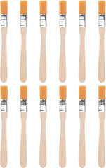 5" Paint Brush 0.5" Width Soft Nylon Bristle with Wood Handle for Wall, Cabinets, Fences Yellow 12 Pcs