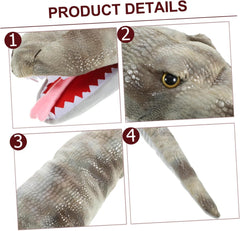 SUPVOX Adorable Plush Snake Hand Puppet for Soft Stuffed Animal with Smooth Texture Creative Role-Play to Enhance Motor Skills Communication and Hand-Eye Coordination