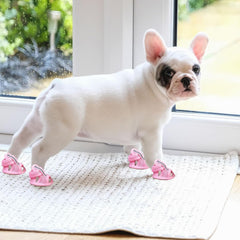 Dog Shoes, Walking Boots, Puppy Footwear, Portable Pet Outdoor, 2.36x1.97x1.97 inches Sturdy Non Slip Protective Boots for Hiking Running Pavement Park Garden Travel Home