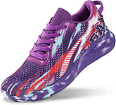 Women's Running Shoes Lightweight Walking Sneakers Tennis Athletic Lace Up Gym Casual Fashion Fitness Sports Soft Sole Mesh Workout Comfortable