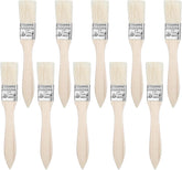 10PCS Paint Brush, 1 Inch Paint Brushes with Natural Bristle, Wooden Paint-Brush Set for Stain, Varnish, Glue, Composite Wall and Home DIY, Small Paintbrushes for Walls and Furniture