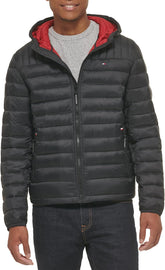 Tommy Hilfiger Men's Water Resistant Ultra Loft Filled Hooded Puffer Jacket