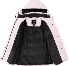 ZSHOW Girl's Winter Coats Hooded Outerwear Puffer Jacket Waterproof Warm Long Parka