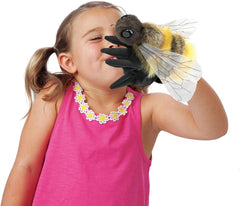 Folkmanis Honey Bee Hand Puppet, Yellow, Black (3028)