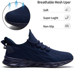 Womens Slip On Sneakers Tennis Shoes Running Sport Workout Walking Fashion Casual