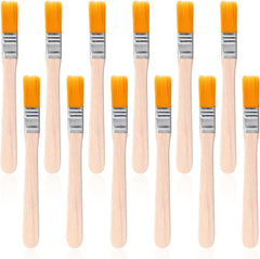12 Pcs Paint Brush 5 Inch Trim Painting Tool Soft Bristle with Wood Handle Small Paint Brushes for Walls, Touch Up, Cabinets, Fences, Edge Painting Tool