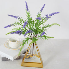 Artificial Flowers Fake Flower,Artificial Green Plant Realistic LavenderOrnament DIY Simulation Lavender Flower DIY Decoration for Home Wedding Party Holiday Purple