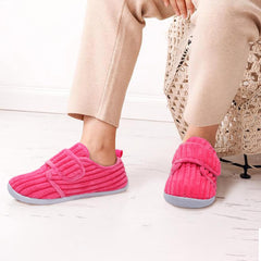 L-RUN Barefoot Womens & Men Soft House Slippers - Lightweight Indoor & Outdoor Slippers - Adjustable Home Shoes