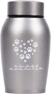 Youdear Memorials Stainless Steel Pet Urns,Premium Urns for Dog and Cat Ashes,Suitable Size Urns for Pet Ashes (small, Blue)