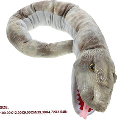 Totority Interactive Plush Snake Hand Puppet for Soft Wear-Resistant Material Creative Storytelling Plaything to Enhance Bonding and Satisfy Animal Curiosity Amphibian Design