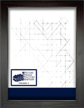 (1) 11x17 Black Picture Frame | 1.25" Black Matte Moulding | By Picture Frame Factory Outlet