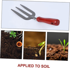 HANABASS Gardening Tool Fork Durable Prong Hand Rake for Planting Weeding Aerating Flower Vegetable Pots for Bonsai and Tight Spaces