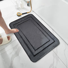 Bath Rugs Mat - Door Mat, Bathroom Absorbent Mat, Super Absorbent and Quick Dry Bath Mat, Washable Bathroom Floor Mats with Non-Slip Backing, Non-Slip Mat, for Bathtub and Shower