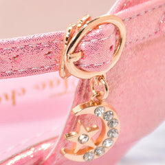 Girls Dress Adorable 𝐒parkle Mary Jane Heel for Wedding Party Little/Big Kids Ankle Strap Ballerina Flat