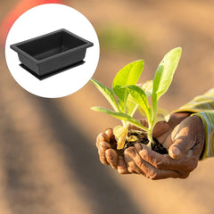 Cabilock Plastic Flower Pot with Tray Drainage Container for Lightweight Gardening Planter Design for Indoor and Outdoor Use