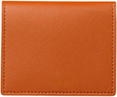 Ultra Thin and Minimalist Leather Card Holder, Front Pocket Wallet, Credit Card Clip, Suitable for Men and Women (Brown)