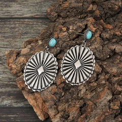 Contemporary Metallic Earrings, Chic Drop and Stud Choices, Perfect for Everyday and Special Events, Turquoise Boho Aesthetic