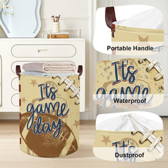 Sports Balls Baby Laundry Hamper Collapsible Clothes Kids Storage Basket Large Boys Gift Toy Box Bin for Play Room, Baseball, 36L