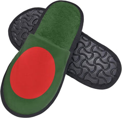 Bangladesh Flag House Slippers Plush Women Men Indoor Outdoor Home Shoes