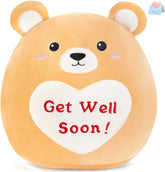 12” Get Well Soon Bear Plush Stuffed Animals Original Plushie Squishy Pillow Teddy Bear Gifts for Girls Boys Feel Better for Recovering Patient