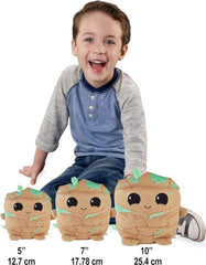 Mattel Marvel Cuutopia 10-inch Rocket Raccoon Plush Character, Super Hero Soft Rounded Pillow Doll, Collectible Toy for Kids & Fans Ages 3 Years Old & Up