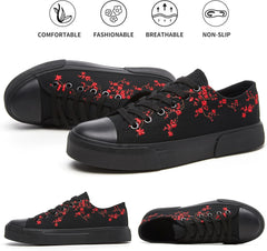 hash bubbie White Sneakers for Women Low Top Canvas Shoes Womens Canvas Sneakers Women's Fashion Sneakers Slip on Casual Tennis Shoes