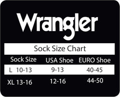 Wrangler Men's Cotton Tall Work Boot Socks (2 Pairs)