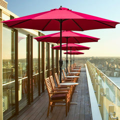 9ft Patio Umbrella Replacement Canopy, Replacement Cloth for Garden Umbrella 2.7m 3.0m Market Umbrella Top Replacement cover Outdoor Table Umbrella Canopy for 8 Ribs Umbrella Replacement Fabric