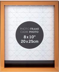 Shiny Decorative PS, 8 x 10 inches, Warm Silver Beautiful Metallic Photo Frame, 8" x 10" 65086DC-WS