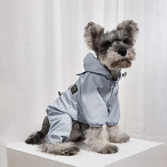 Hooded Dog Raincoat Dog Poncho Rain Cape Sun-Proof Waterproof Full Body Raincoat Dog Jacket for Small & Medium Dogs Spring Summer Pet Costume